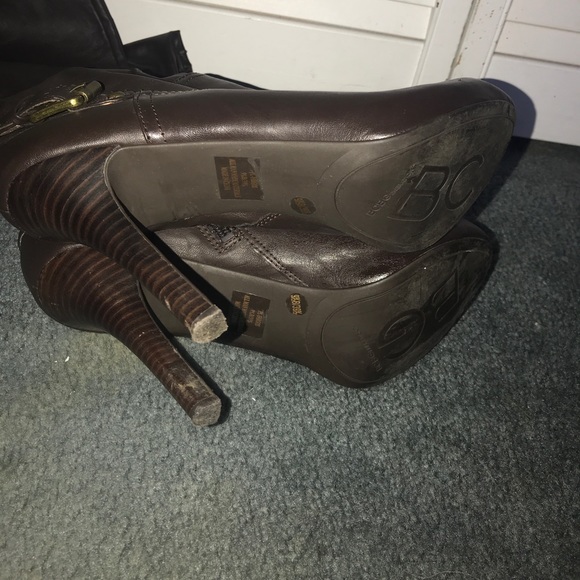 BCBGenerarion Ultra high brown platform boots - Picture 6 of 8